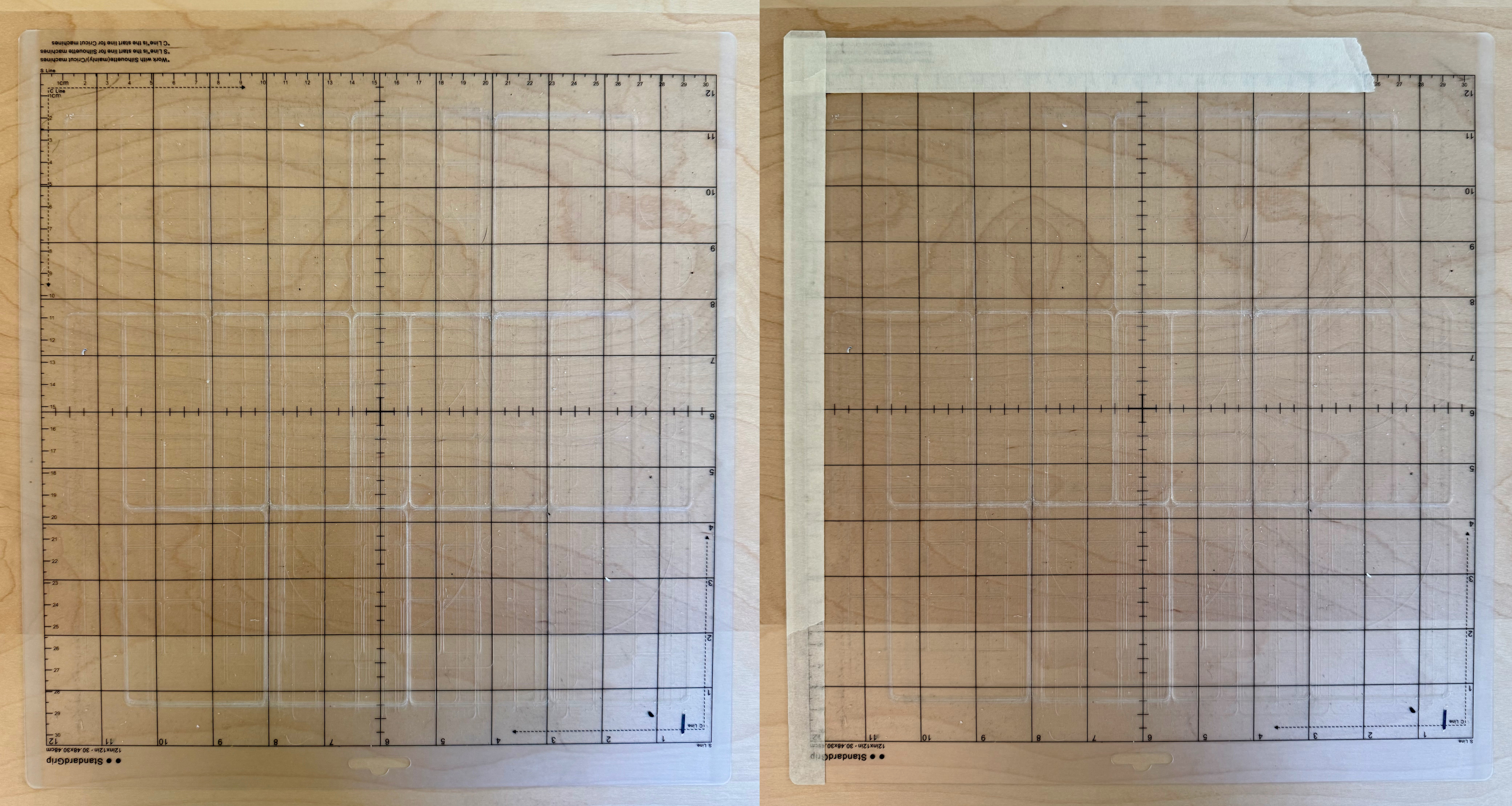 Borderless mat preparation