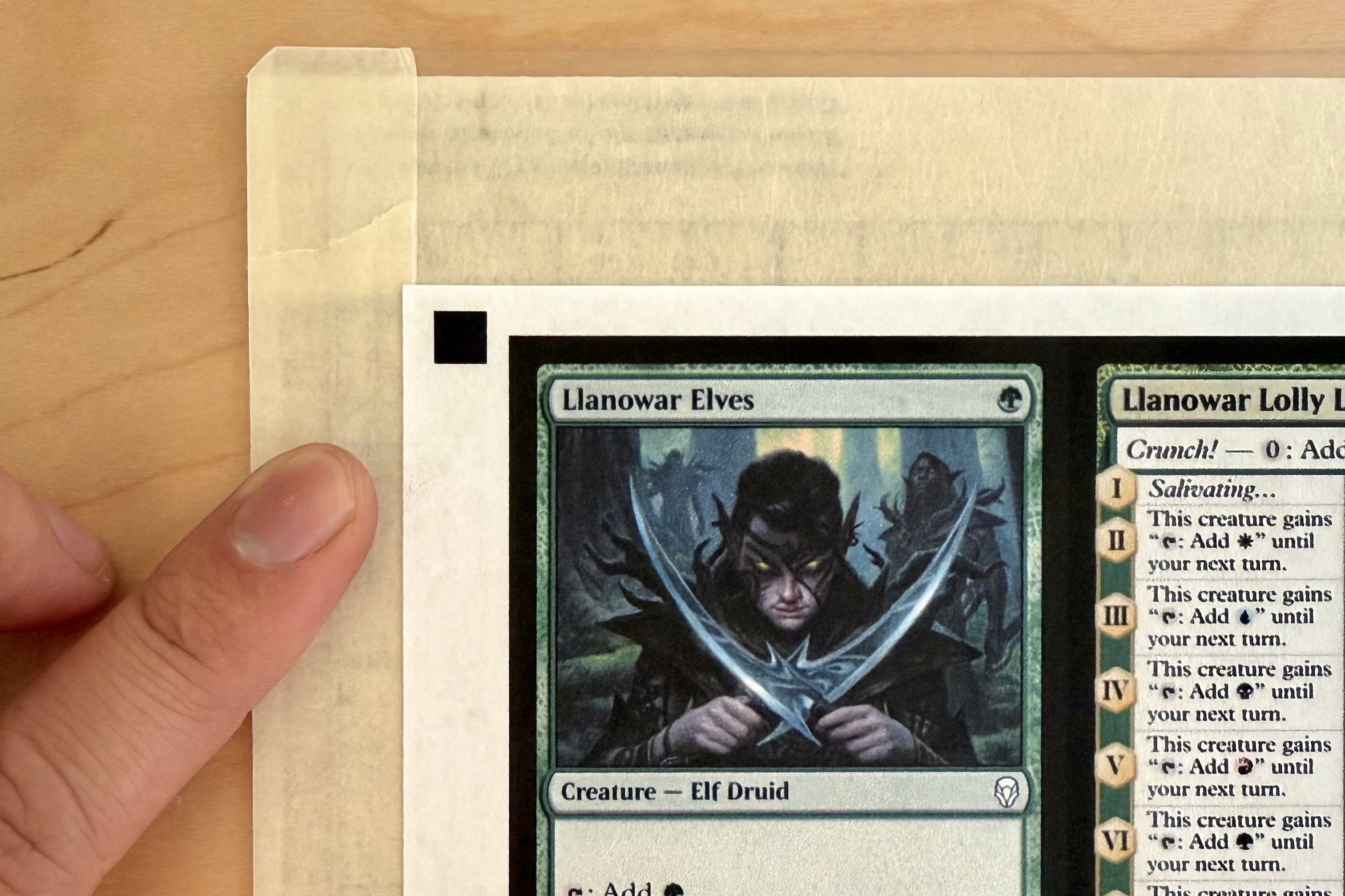 Borderless mat overlap